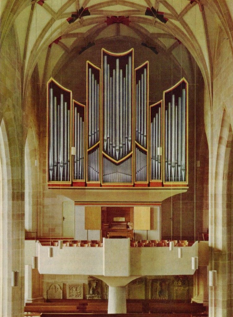 Source: Friedrich Weigle Orgelbau. Datation: 1965. Source: Friedrich Weigle Orgelbau. Datation: 1965.